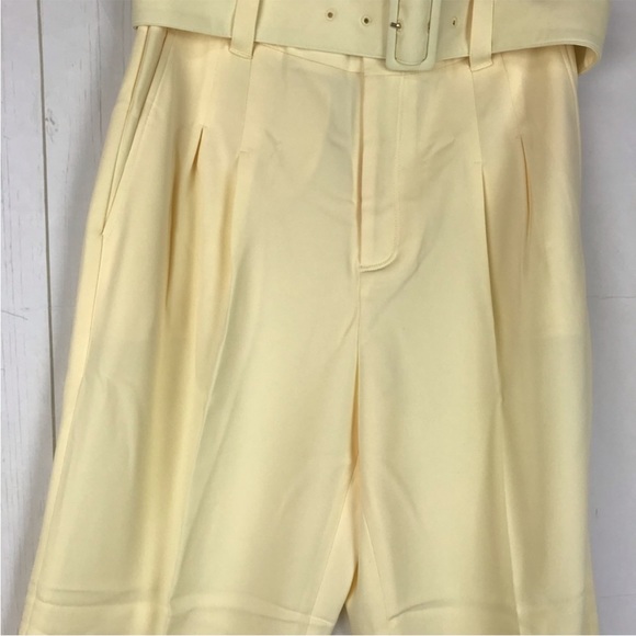 the SCRIPT cream/ yellow pants trousers designer - Picture 3 of 6